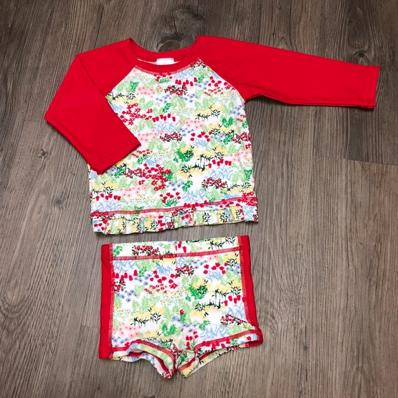 Hanna Andersson Other - HANNA ANDERSSON Red rashguard swimsuit